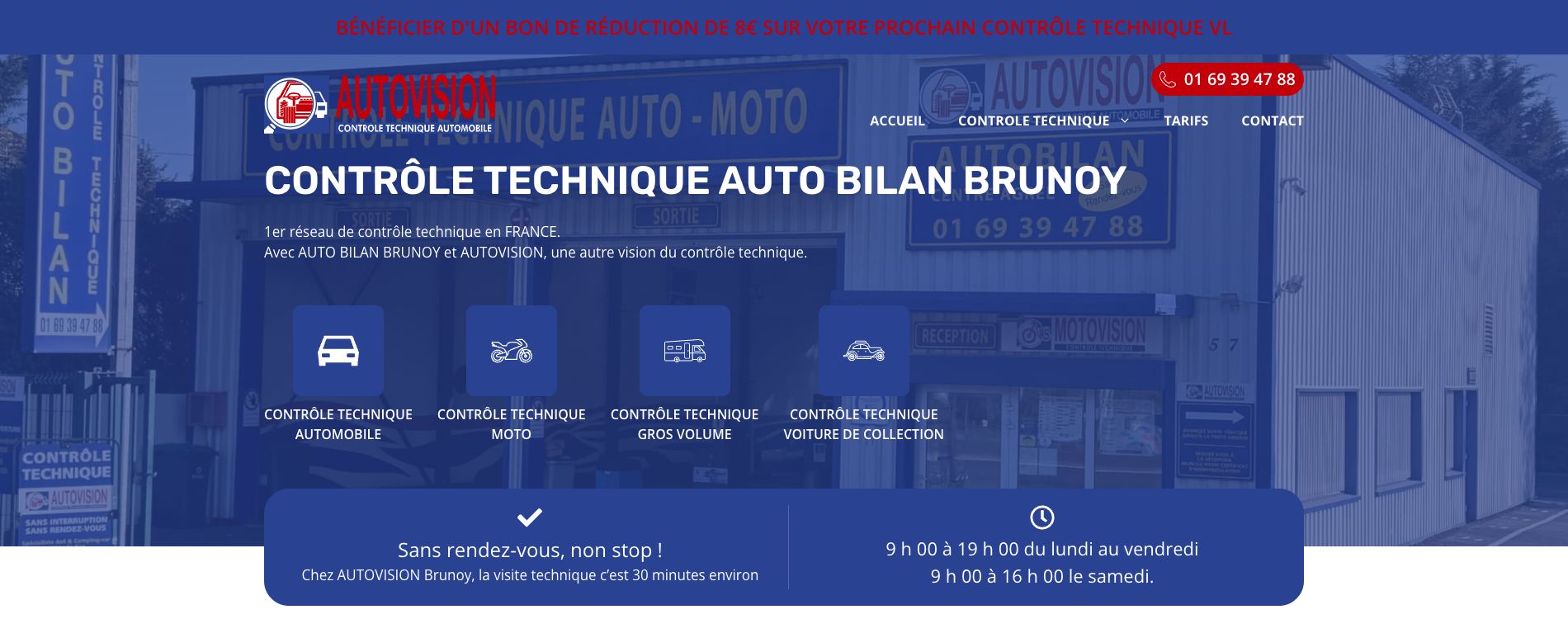 Capture enregistrée du site Autovision Brunoy